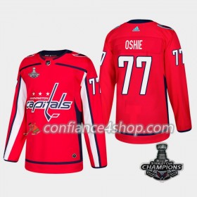 Adidas Maillot de Hockey Washington Capitals T.J. Oshie 77 Rouge 2018 Stanley Cup Champions Authentic - Homme